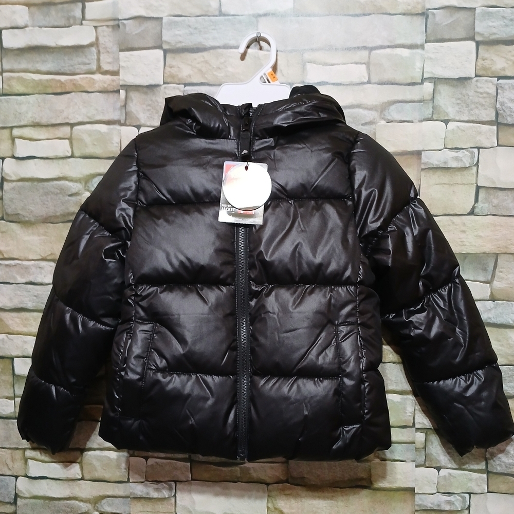 New Ozark Trail Black Girls 6X Puffer Cold Weather Coat Jacket